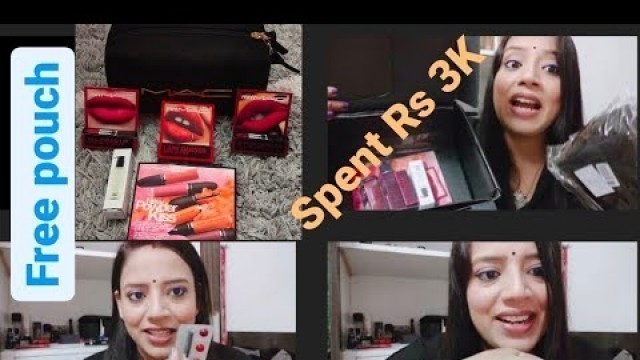 'National lipstick day Mac Cosmetics Haul Free Black pouch'