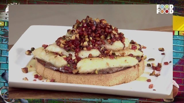 'Grilled Bananas with Hazelnut Chocolate | Turban Tadka | Chef Harpal | FoodFood'