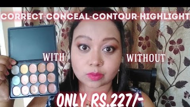 'MeNow Rs.227 Concealer Pallet | 1st Impression - Demo | Cheapest Makeup Product | Makeup Ideas By Gk'