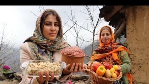 'IRAN! Kebab in Pistachio Pilaf with Saffron flavor ♧ Rural Recipes Vlog'