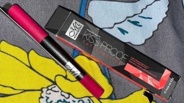 'MN kiss proof crayon soft matte lipstick #menow #lipcrayon #makeupreview'