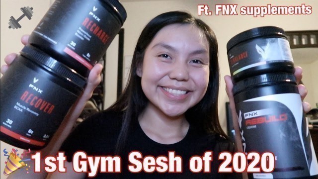 'First Litty Gym Sesh In 2020 | FNX Supplements | LIFE OF ANNA'