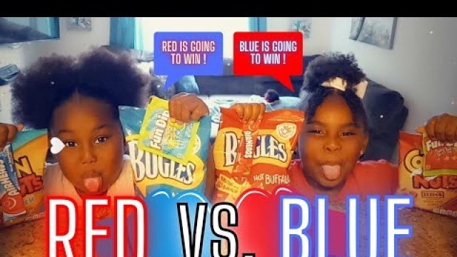 'RED VS BLUE Food Challenge !'