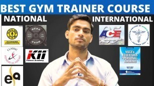 'Best gym trainer course in India | best fitness training institute in india | JAGBIR THENVA |'