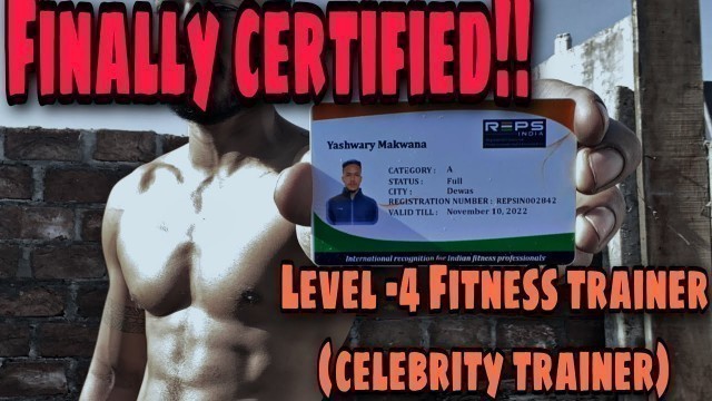 'Finally a K11 Certified Fitness Trainer!! || REPS Level 4 || Celebrity Trainer