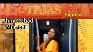 'LOCKDOWN TEJAS EXPRESS HOSTESS,LOOK, IRCTC 2nd privet train Ahmedabad to Mumbai interior 2021'