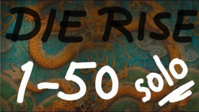 'Die Rise Rounds 1-50 Solo \"Fast Food Strategy\" - 0 Downs - Black Ops 2 Zombies'