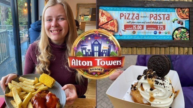 'Alton Towers Food Vlog 2022 - Menus, Prices & Where To Eat!'