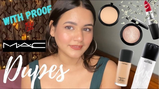 'MAC Dupes with PROOF || Affordable dupe for mac cosmetics Fix+,lip liner, Foundation, studio fix etc'