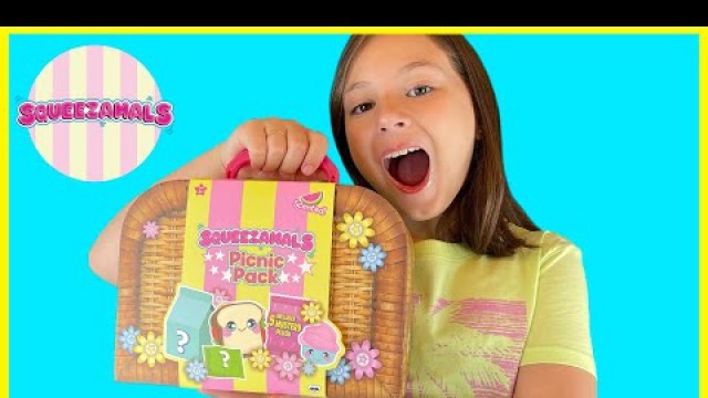 'For Kids by Kids Unboxing Squeezamals Scented Picnic Pack'