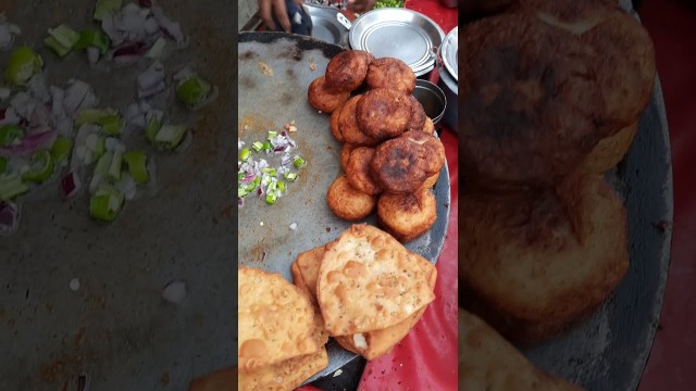 'aloo tikki only 10 rs | village street food vlog | #shorts #villagefood'