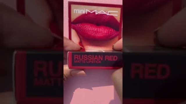 'Nykaa Luxe Unboxing Mac Russian Red mini lipstick | Mac Cosmetics'