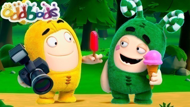 'Oddbods | Zee\'s Food Quest In The Park | Funny Cartoon'