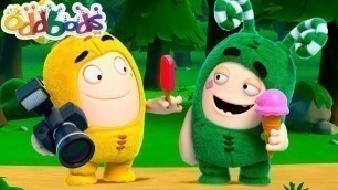 'Oddbods | Zee\'s Food Quest In The Park | Funny Cartoon'