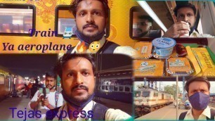 'Tejas express chair class journey/food review /india first corporate Train #tejasexpress Ndls-LJn'