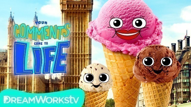 'Ice Cream Family Vacation + Funny Food Freak Out! | YOUR COMMENTS COME TO LIFE!'