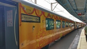 'Mumbai to Goa by Tejas Express | First Ever Tejas Express Journey on Indian Railways | Food & Travel'