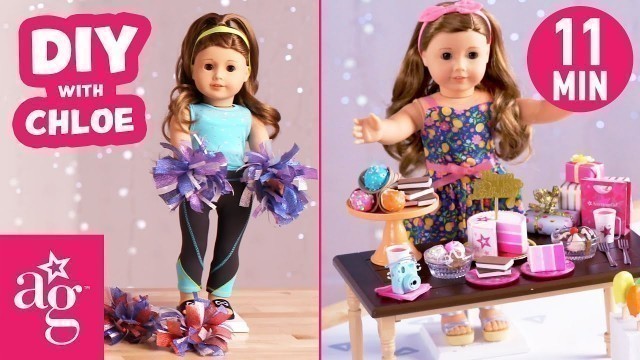 'Super Cute DIY Crafts To Do #AtHome with Chloe | Doll DIY | @American Girl'