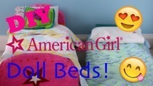 'DIY American Girl Doll Bed'