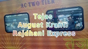 'Tejas August Kranti Rajdhani Express | IRCTC Food |130kmph | Nzm to Mumbai| Rail travel| Smart Coach'