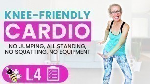 'Knee Friendly Cardio HIIT, 40 Minute LOW IMPACT Workout 