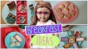 'DIY Breakfast Foods ~ For Your AG Doll!'