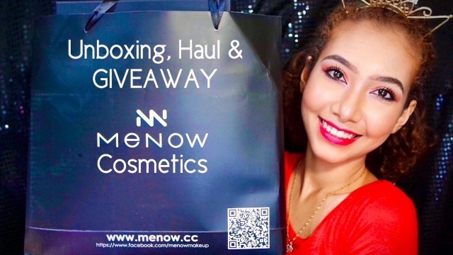 'Unboxing, Haul & GIVEAWAY MeNow Cosmetics | IkinMan'