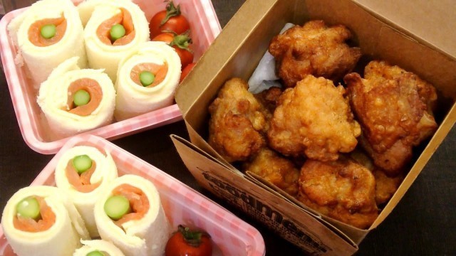 'Picnic lunch with basic Karaage'