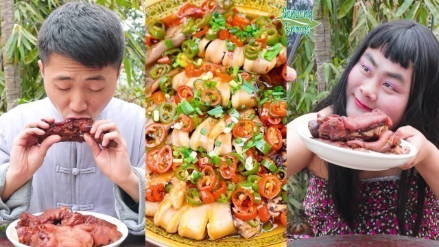 'Men Eating v.s. Women Eating || TikTok Funny Mukbang || Songsong and Ermao'