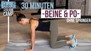 'Beine & Po Workout ohne Springen | Intensives Unterkörper Training | Shape It BOOTCAMP 