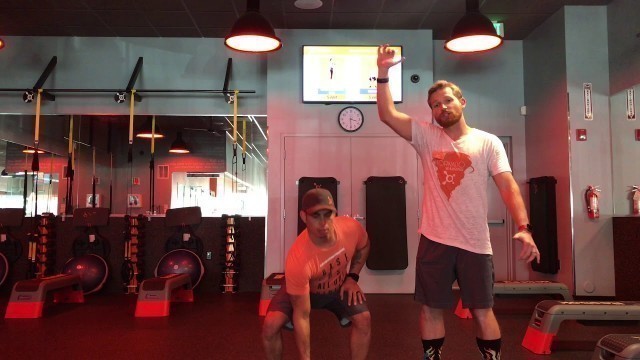 'Orangetheory Fitness Colorado Springs Academy: Dumbbell single arm clean to press'