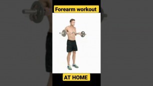 'Forearm workout in dumbbells 