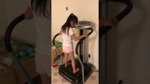 'Shake exercise with Confidence Fitness machine'