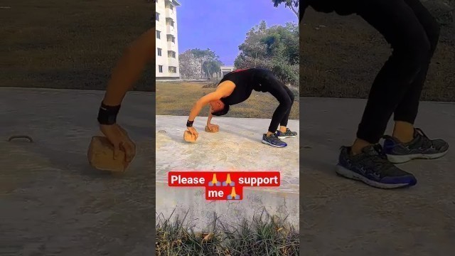 'Hard-work Bridge Practice For Flips #mrdev #fitness #workout #video #shorts #youtubeshorts #viral'