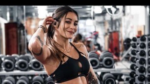 'Celia Fitness Model at gym'