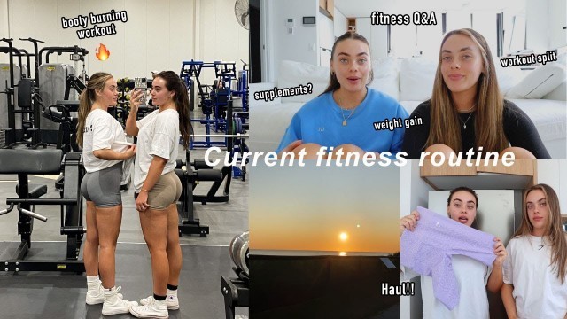 'Our Current Fitness Routine! How we grew our glutes, gaining confidence, Q&A + Spicyy booty workout'