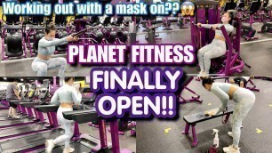 'PLANET FITNESS FINALLY OPEN! THIS WAS MY FULL BODY WORKOUT | SAAVYY'