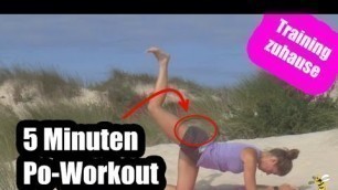 'Sexy Po in 5 Minuten |  Po Training für zuhause |  5 Min Po Workout | poundattack.de'