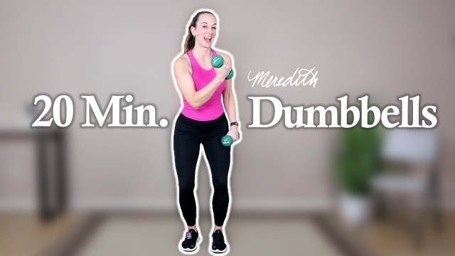 'Senior Fitness 20 Min Full Body Dumbbell Workout | Intermediate Level'