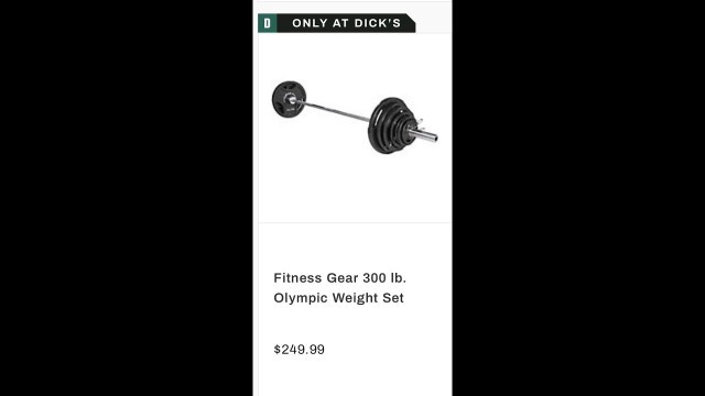 'Cheapest Weight Set! Dick’s Sporting Goods 300lbs Weight Set Review'