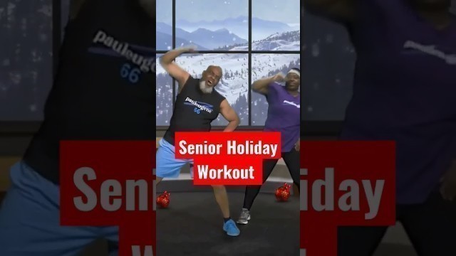 'Senior Holiday Walk Dance Low Impact Workout #pauleugene #seniorfitness #shorts'