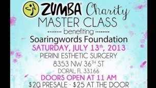 'Zumba® Fitness Master Class benefiting Soaringwords Programs'