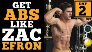 'Get RIPPED ABS like ZAC EFRON  | 10 min Abs Workout | Day 2'