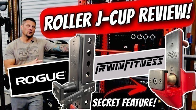 'PART 2: \"NEW\" Rogue Fitness Ghost Roller J-cups Garage Gym REVIEW!  Compared to Irwin Fitness Roller'