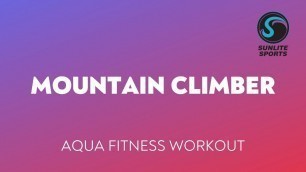 'Mountain Climber Aqua Fitness Workout'