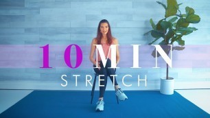 'Chair Exercises for Seniors // 10 Minute Seated Stretch'