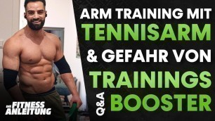 'Arm Training trotz Tennisarm & Gefahr von Trainingsboostern?'