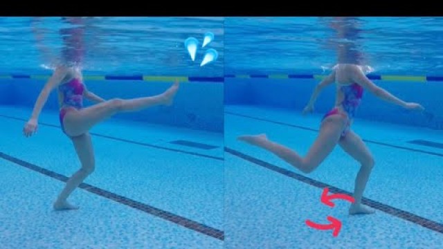 'Aqua Fitness - Knee and kick swing'