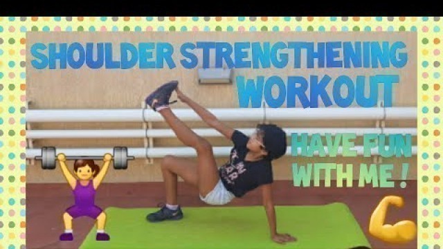 'SHOULDER STRENGTHENING EXERCISES FOR KIDS || SHELYN\'S AQUA FITNESS || #QUARANTINE'