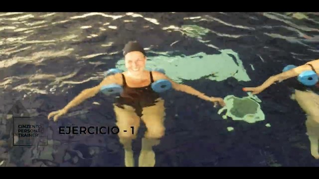 'AQUAFITNESS, AQUAGYM E HIDROGINASTICA - 7 ejercicios, con las pesas, para que montes tus clases.'